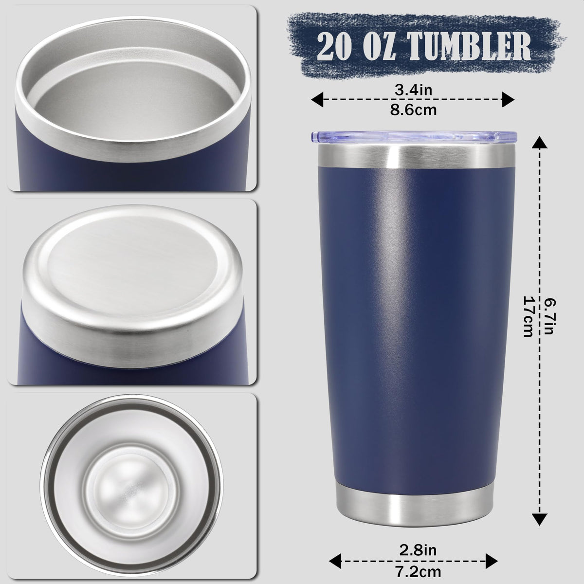 20oz Insulated Stainless Steel Tumbler with Lid C241289
