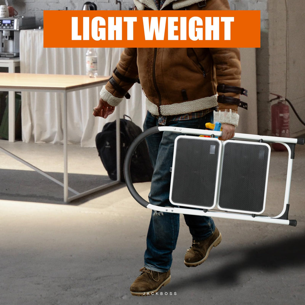2 Step Folding Lightweight Step Stool with Anti-Slip Pedal 400 lbs Capacity Y7453