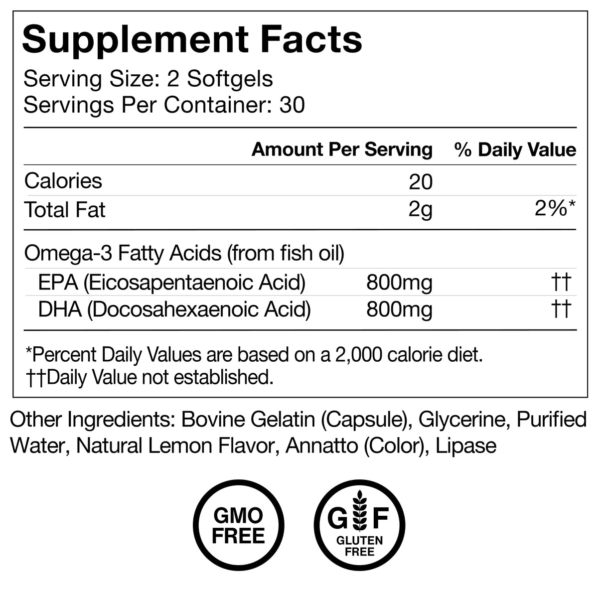 Omega-3 Fish Oil EPA & DHA 1,600mg Supplement M97851