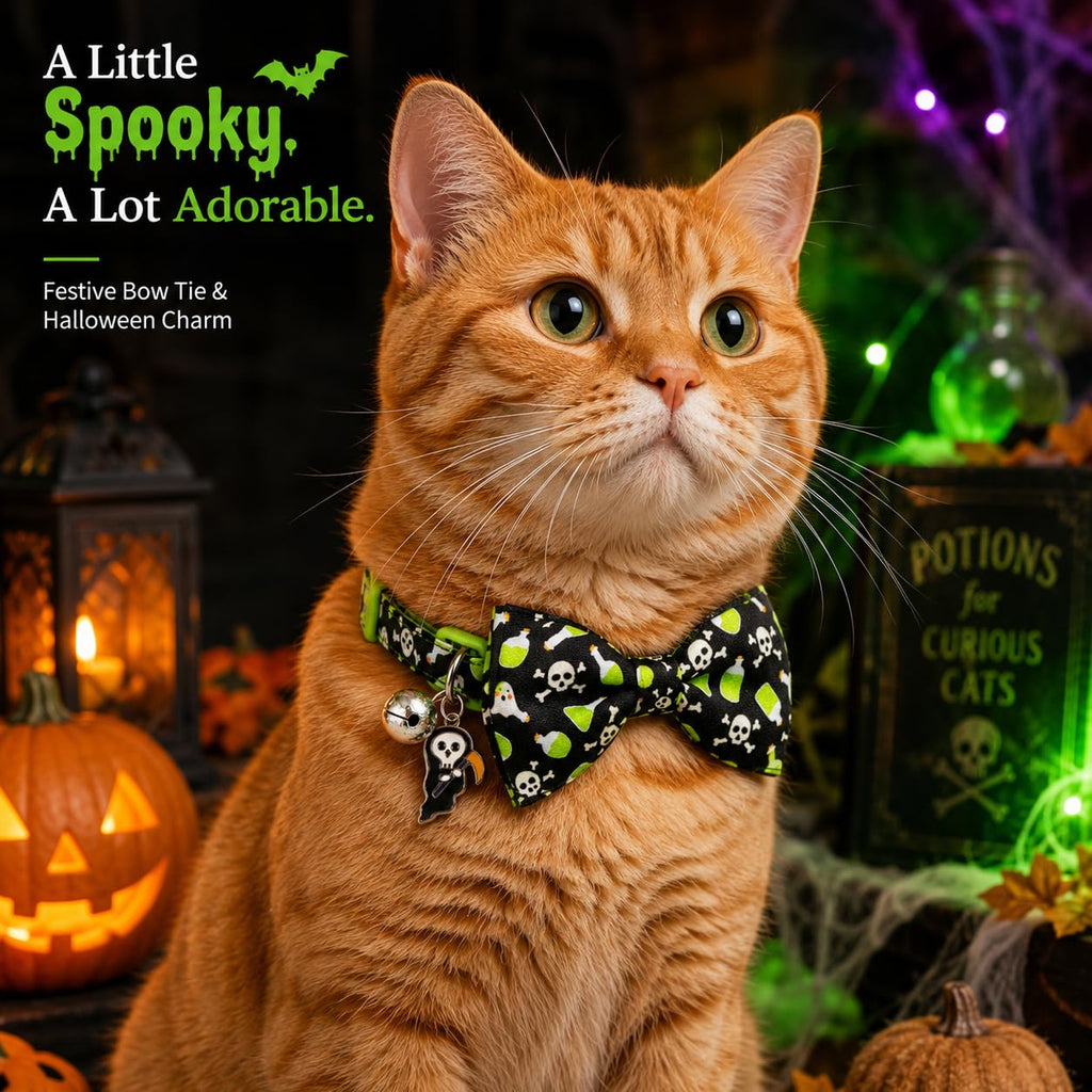 Halloween Cat Collar 2 Pack Adjustable Breakaway G429