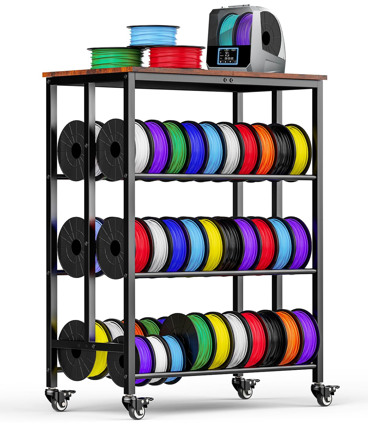 3D Printer Filament Storage Rack Cart Z679