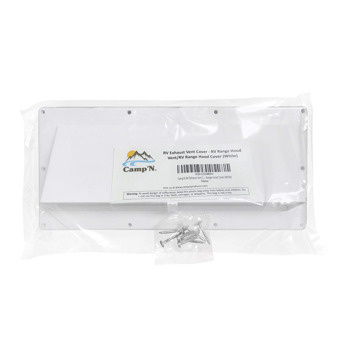 White RV Exhaust Vent Cover W45290