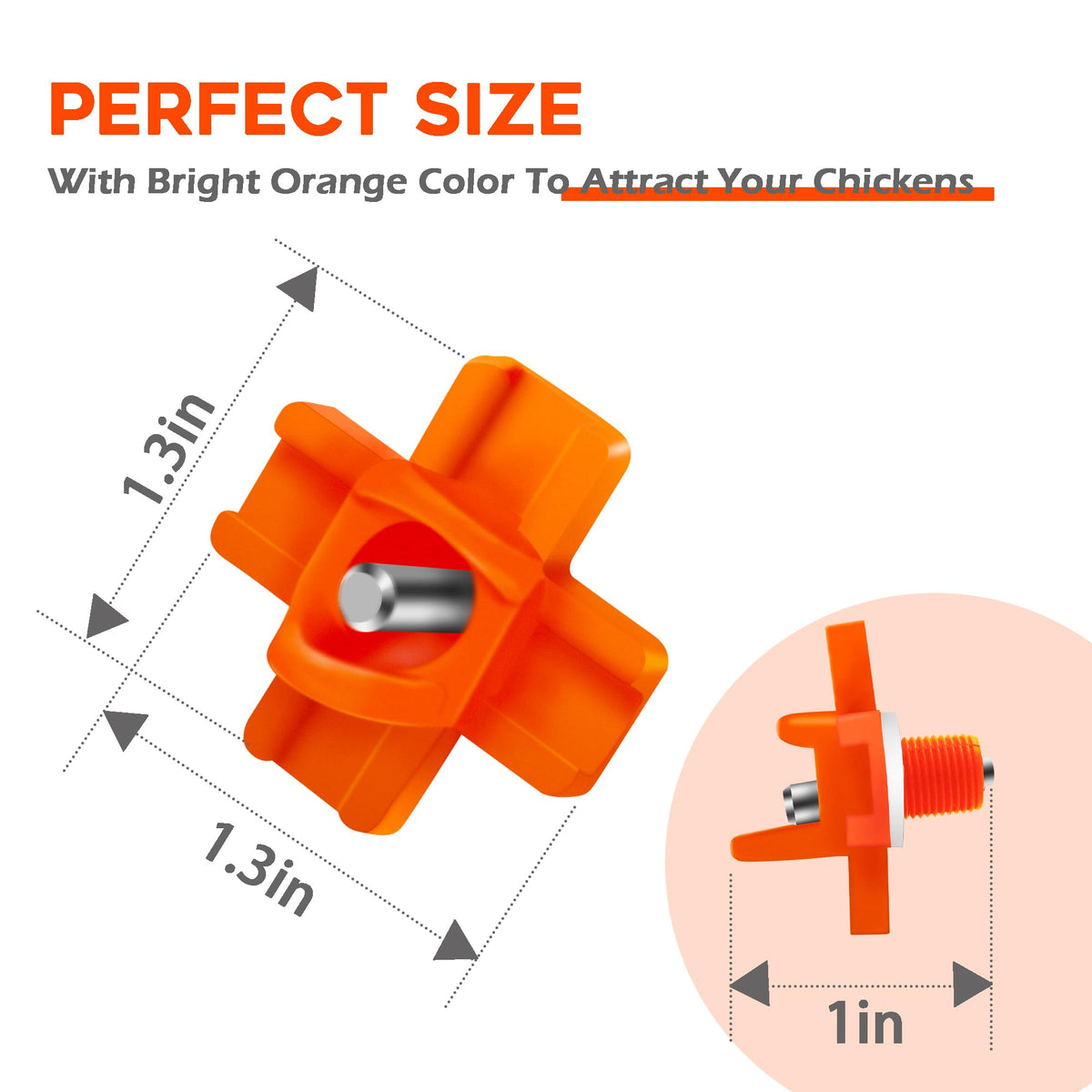 Chicken Waterer Nipple 16 Pack U555