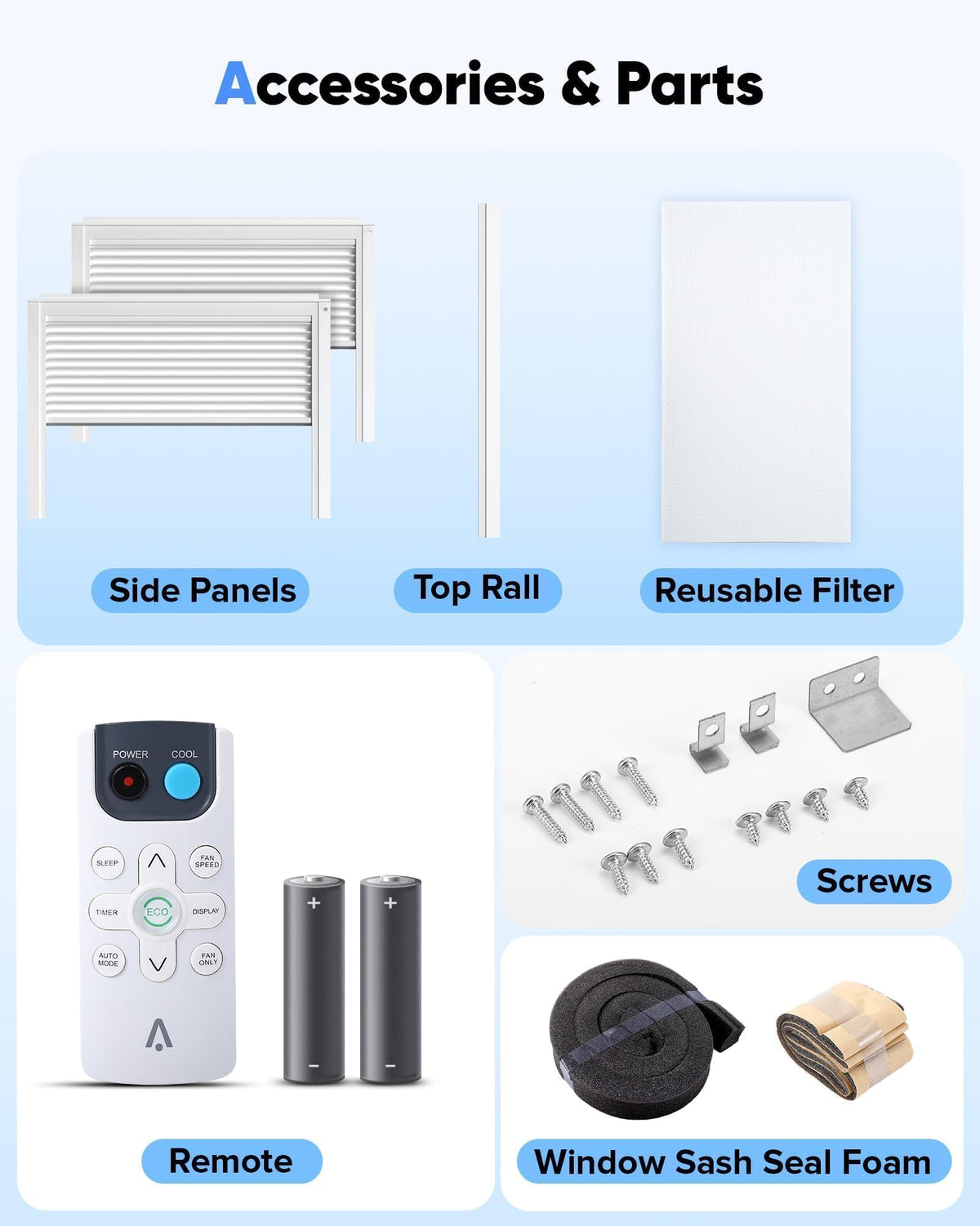 6000 BTU 115V Window Air Conditioner with Remote E810