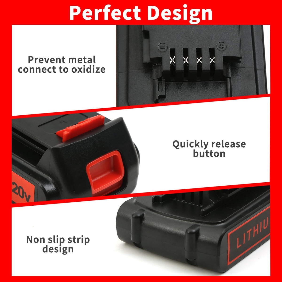 20V 4.0Ah Lithium Battery 2 Pack F761136