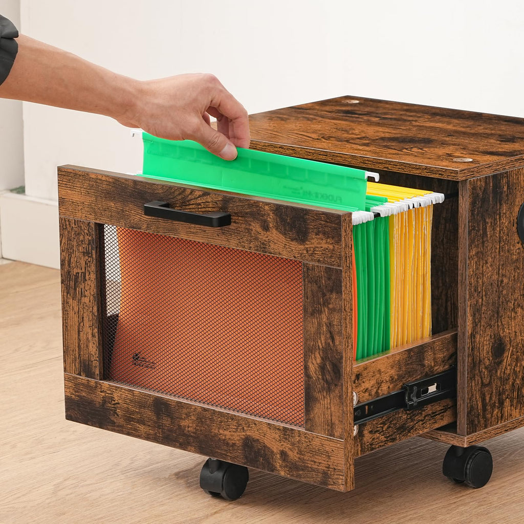 Rolling File Cabinet with Drawer J408643