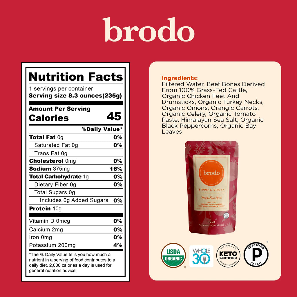 Bone Broth Single-Serve and 25 oz Classic Packs J878651