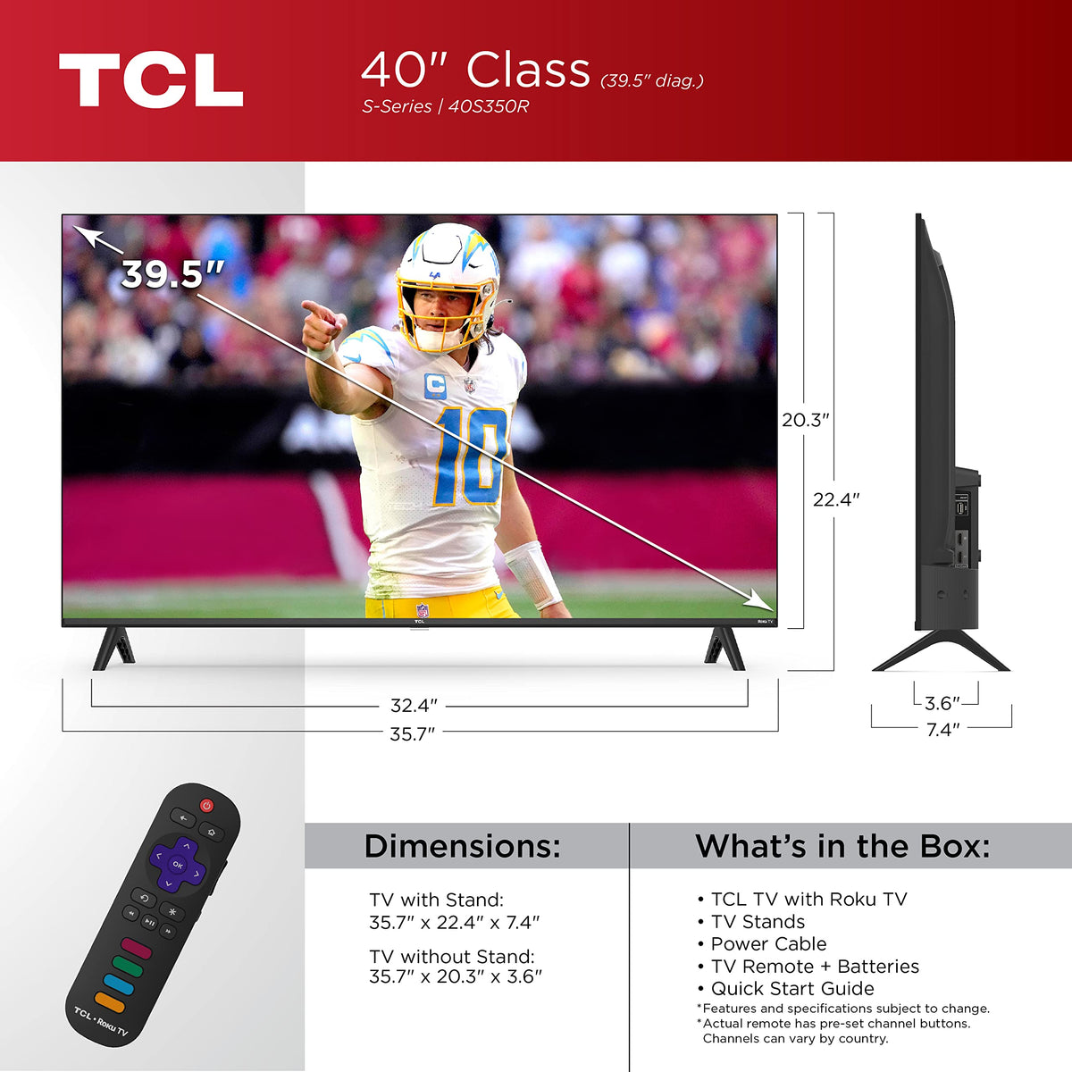 40-Inch 1080p LED Smart TV O85956