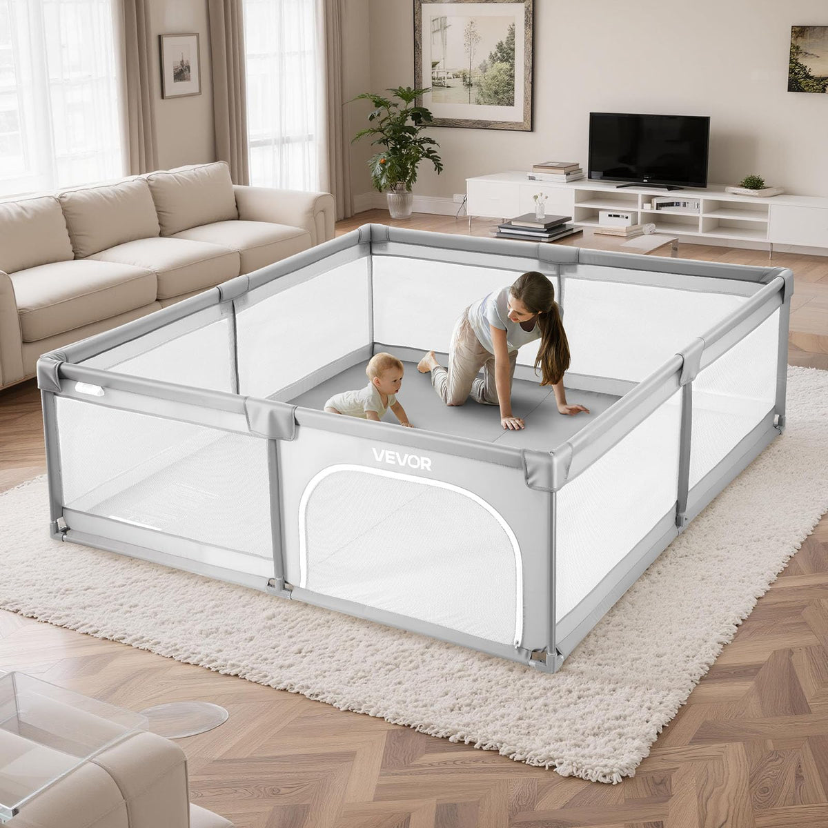 78.7″ x 58.7″ Baby Playpen with 50 Ocean Balls J91447