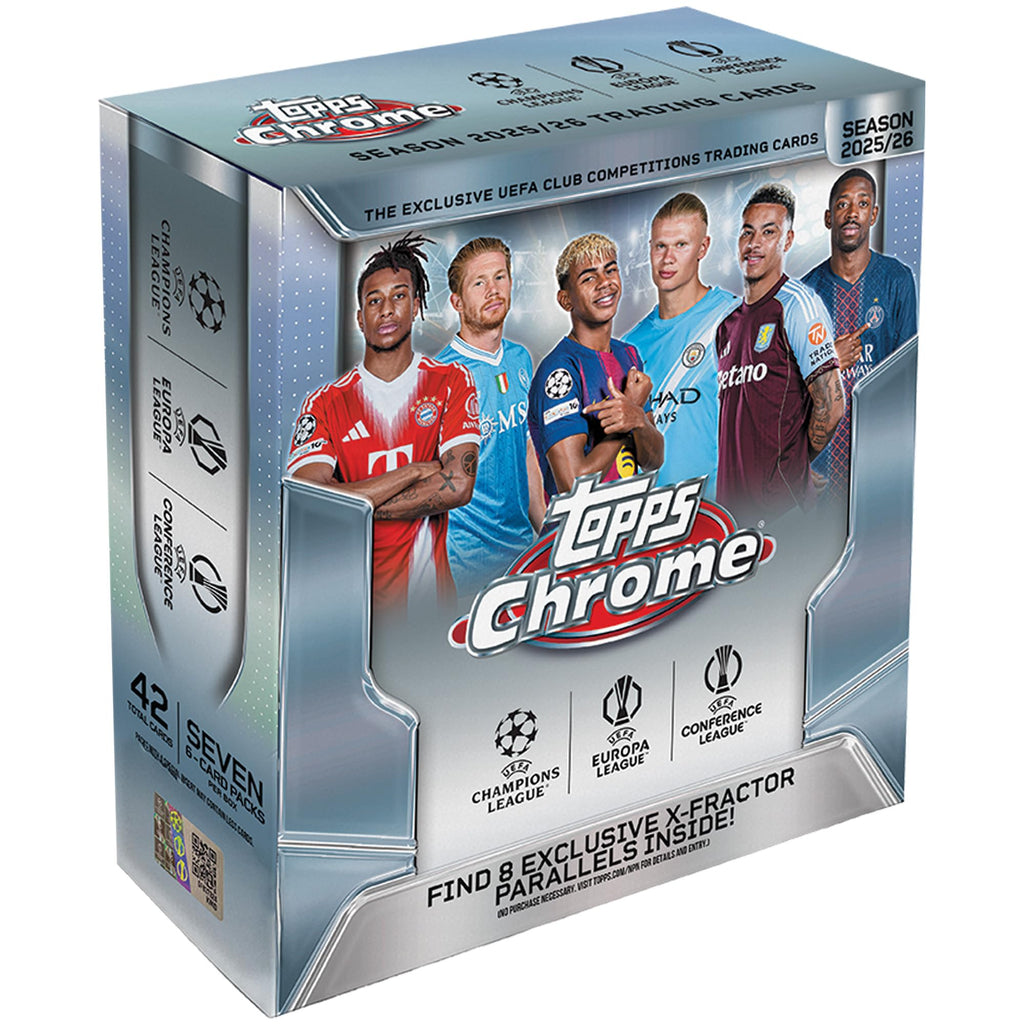 Topps Chrome UEFA Club Competitions Soccer Mega Box Q50254