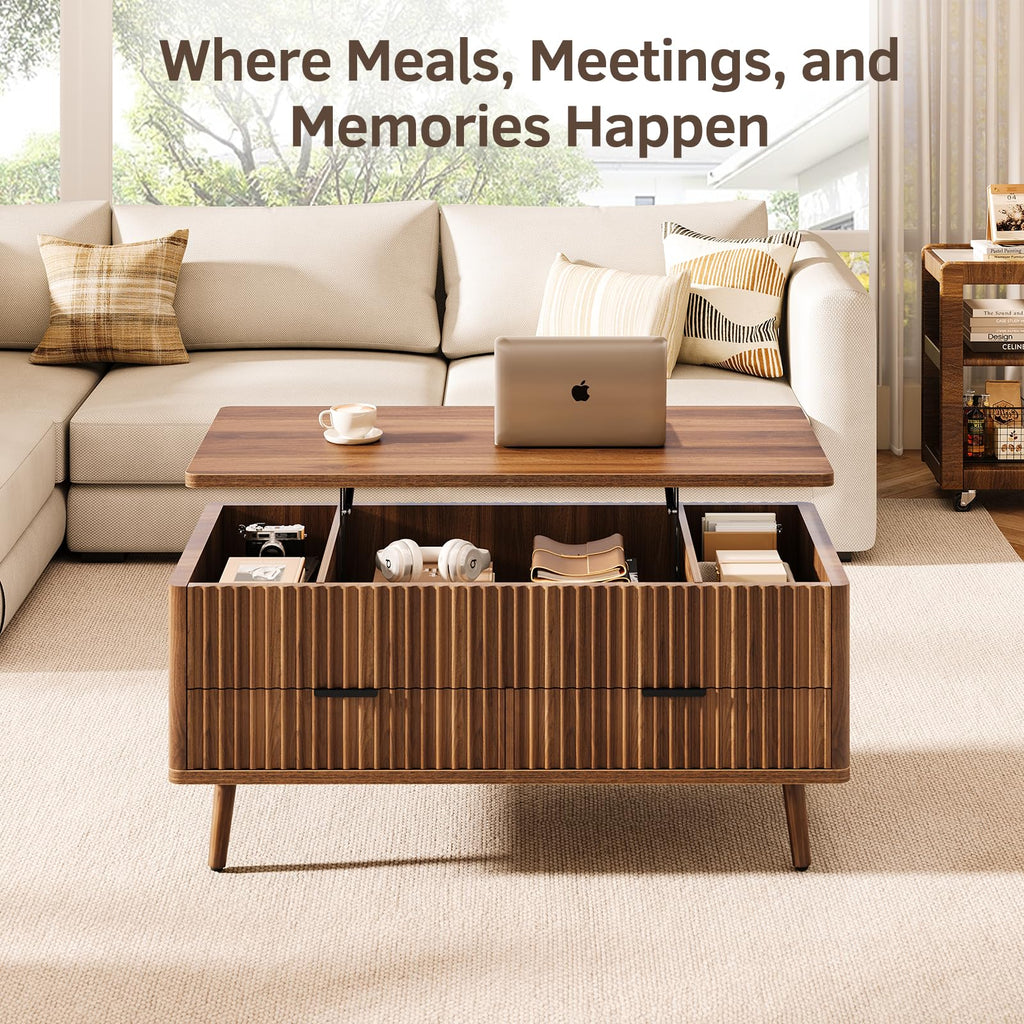Lift Top Coffee Table with Storage N659