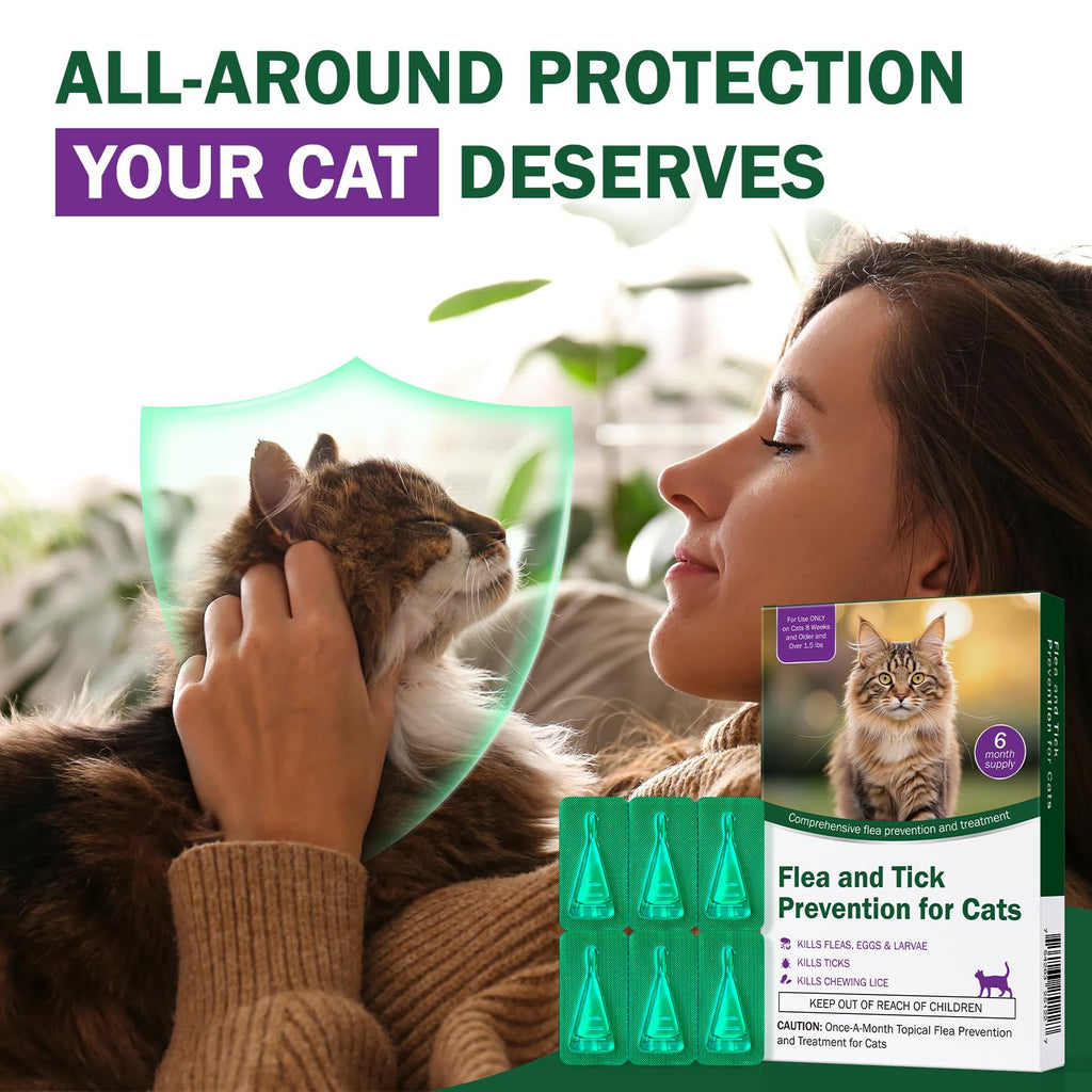 Flea and Tick Prevention for Cats Over 1.5 lbs C1574