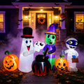 8 FT Halloween Inflatable Witch Ghost Mummy Combo Decorations D386977