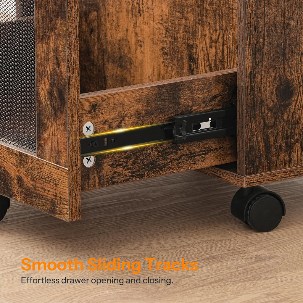 Rolling File Cabinet with Drawer J408643
