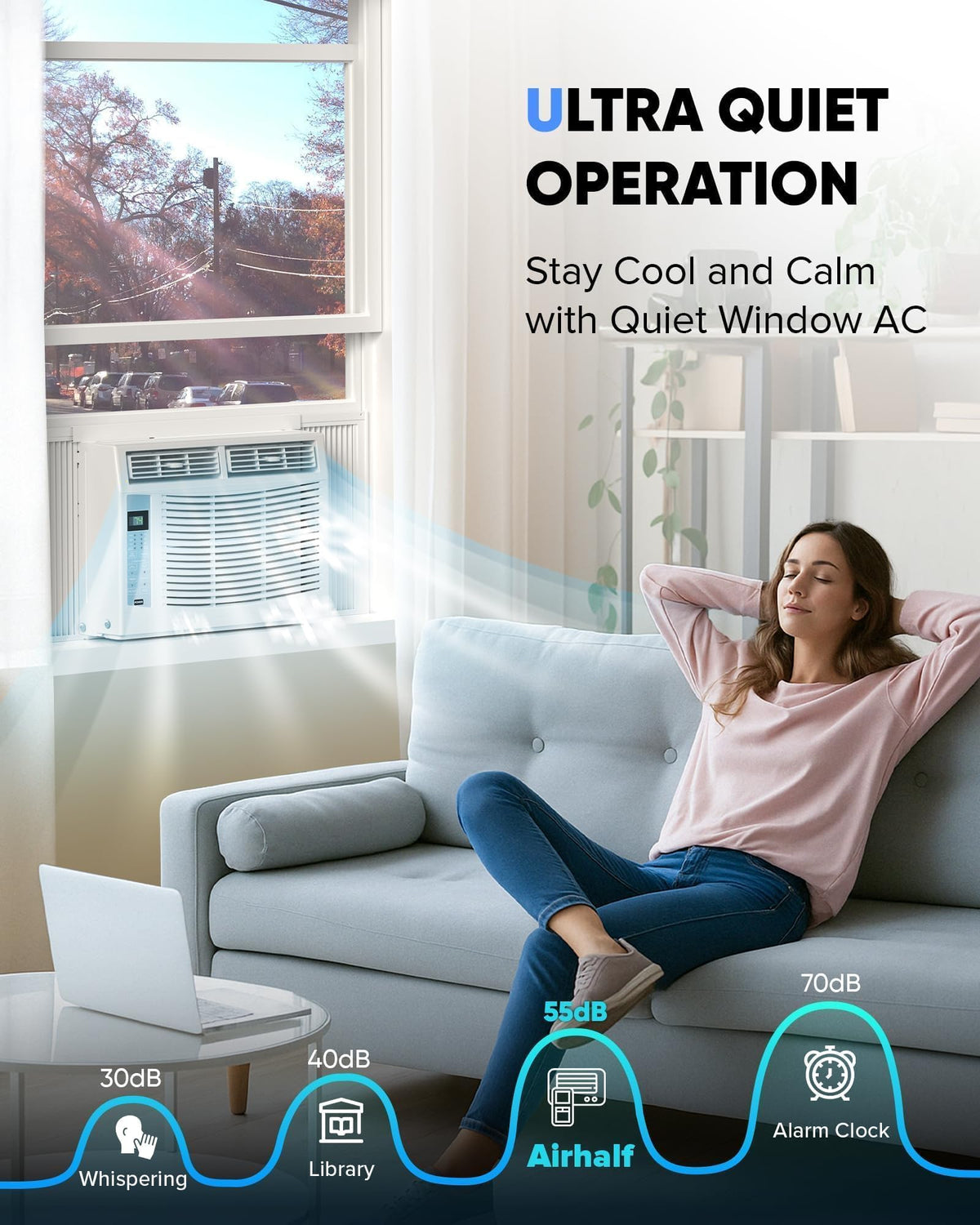 6000 BTU 115V Window Air Conditioner with Remote E810