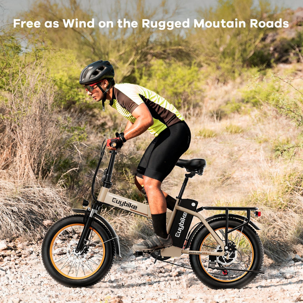 1000W Folding Electric Bike 48V 20AH Removable Battery 20" Fat Tire Q2271