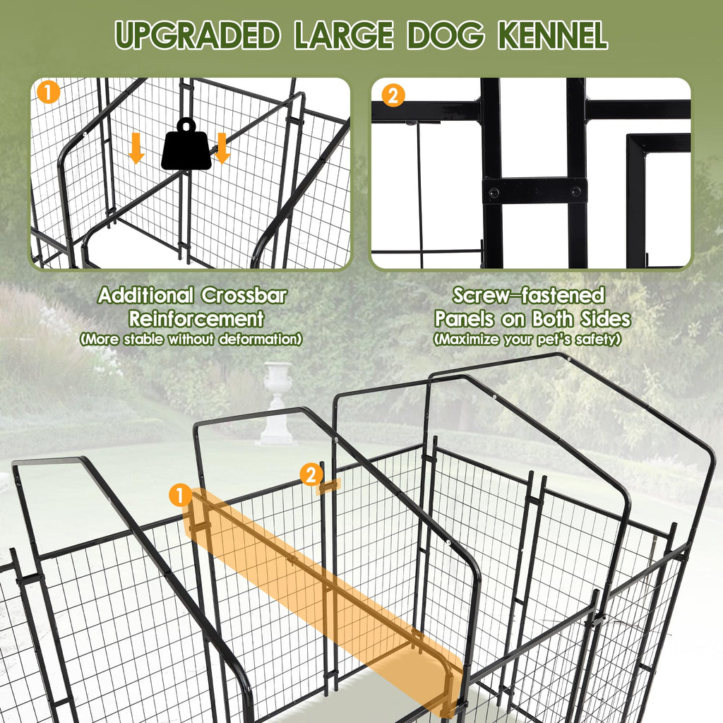 8x4x6 FT Dog Kennel Q65008