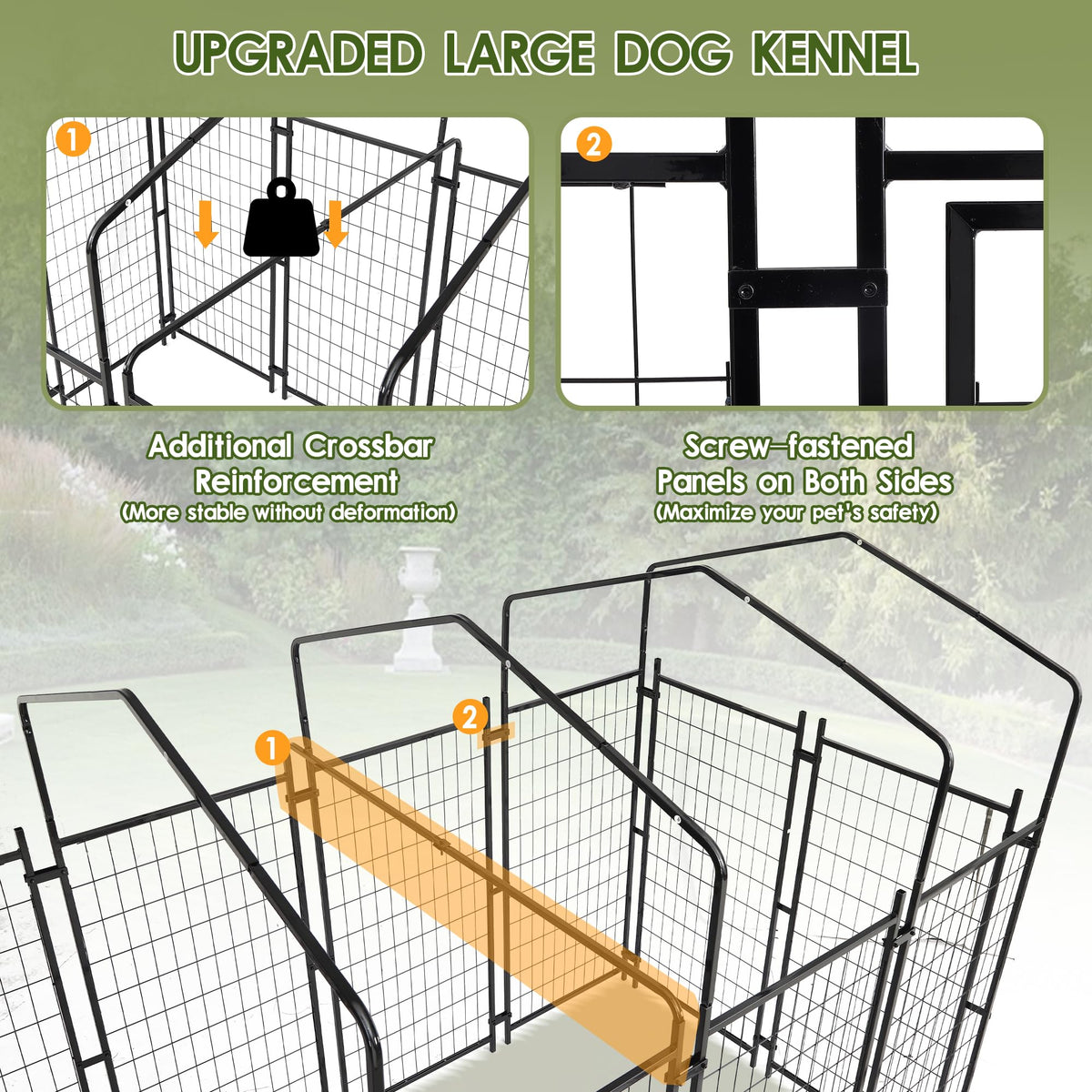 8x4x6 FT Dog Kennel Q65008