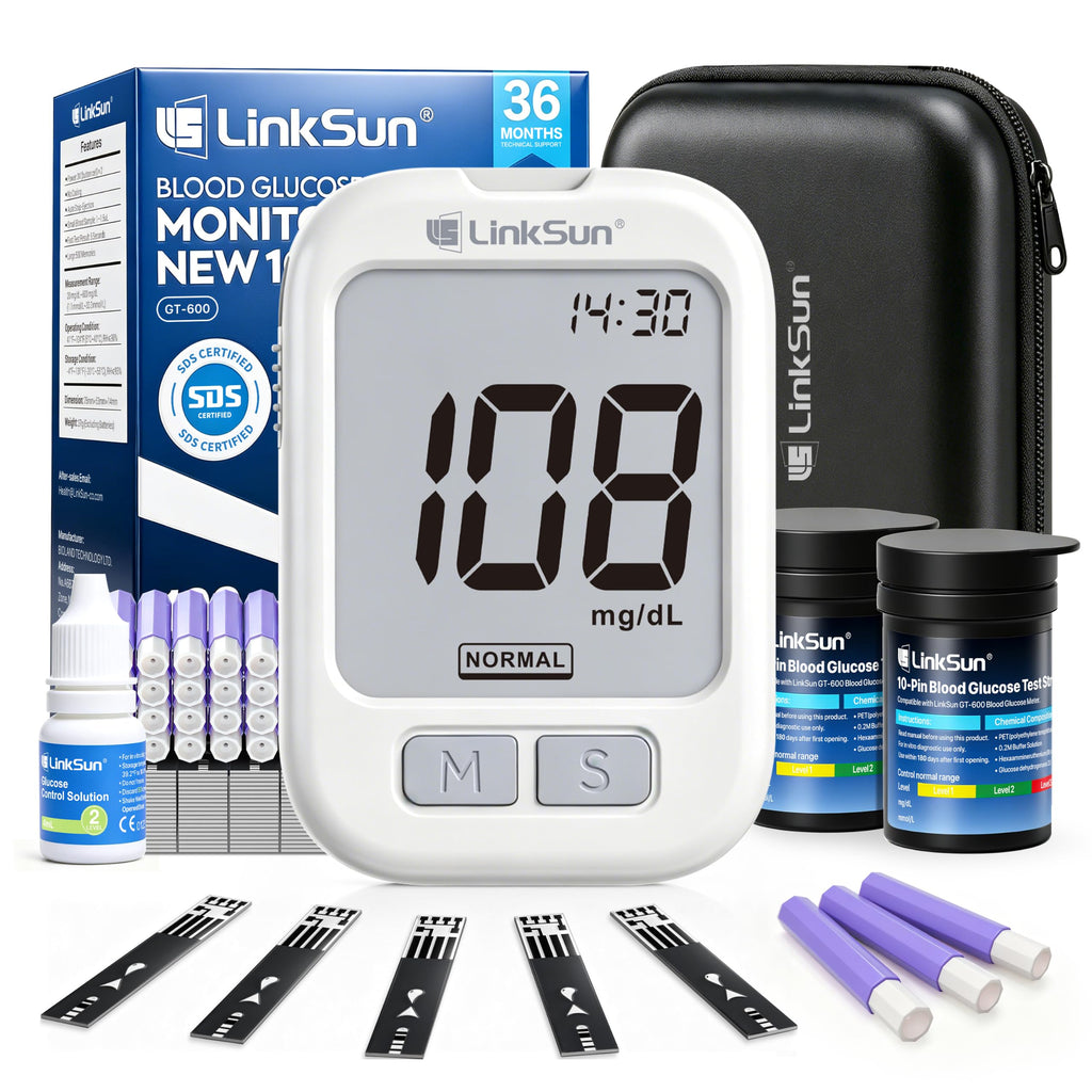 Glucose Monitor with 100 Strips & Safety Lancets D6591