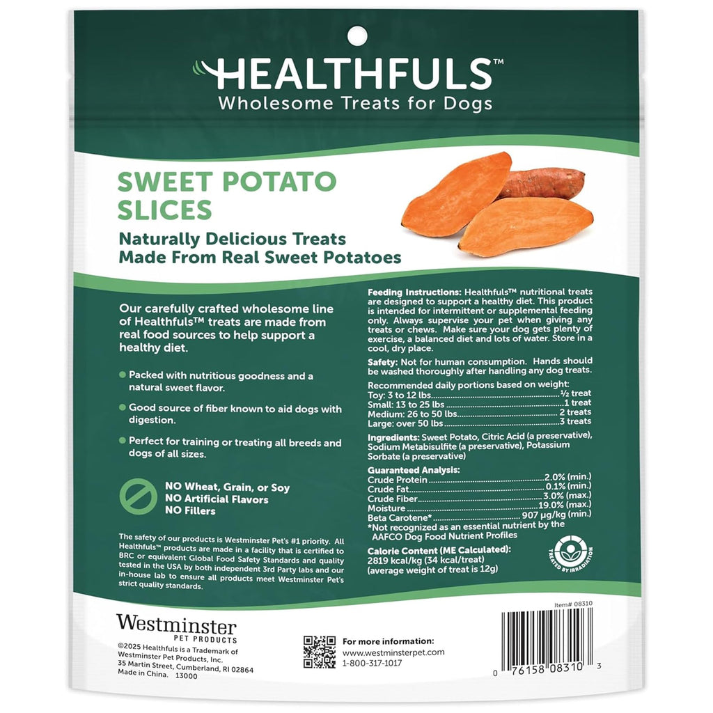 Dried Sweet Potato Slices Dog Treats 16 oz Q4945