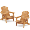 Oversize Wooden Outdoor Folding Chair Set of 2 Z51108