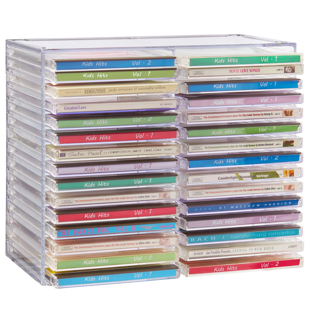 Clear Plastic CD Organizer with Rubber Feet J313580