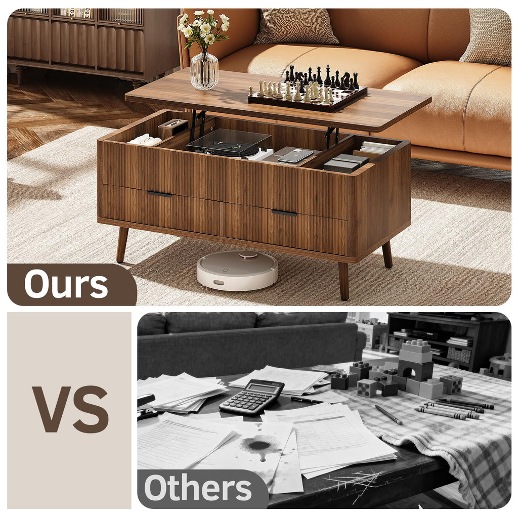 Lift Top Coffee Table with Storage N659