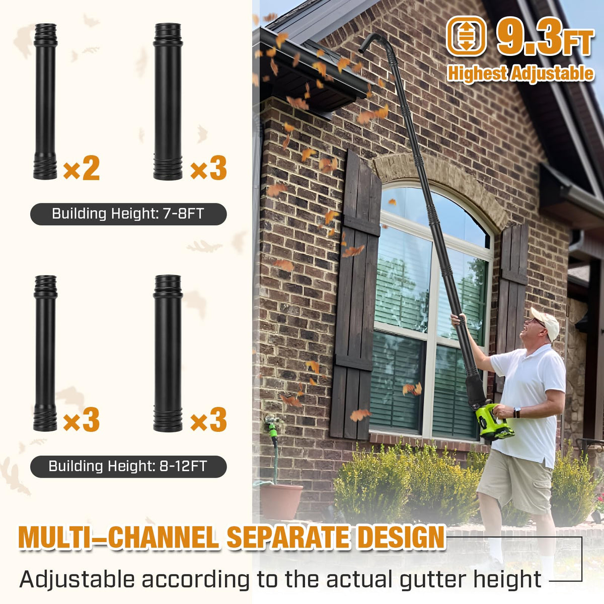 Gutter Cleaning Tools Leaf Blower Attachment W831