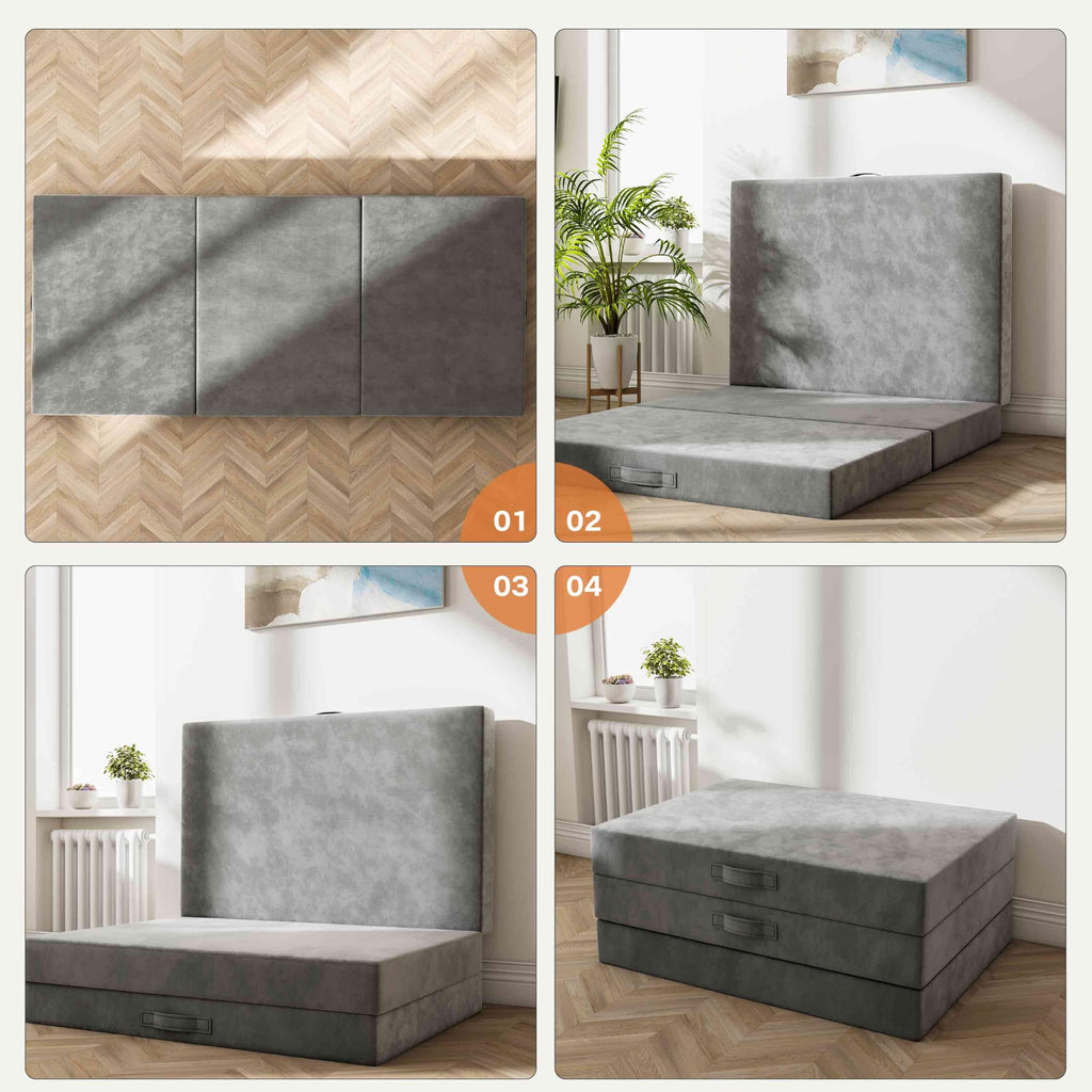 4 Inch Twin Tri-Fold Mattress Topper X50185