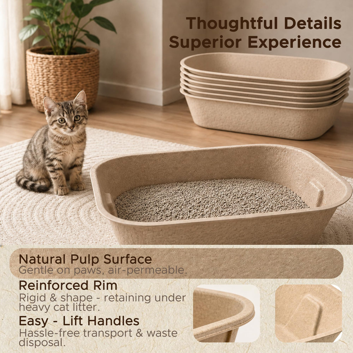 Disposable Litter Box for Kittens Y249