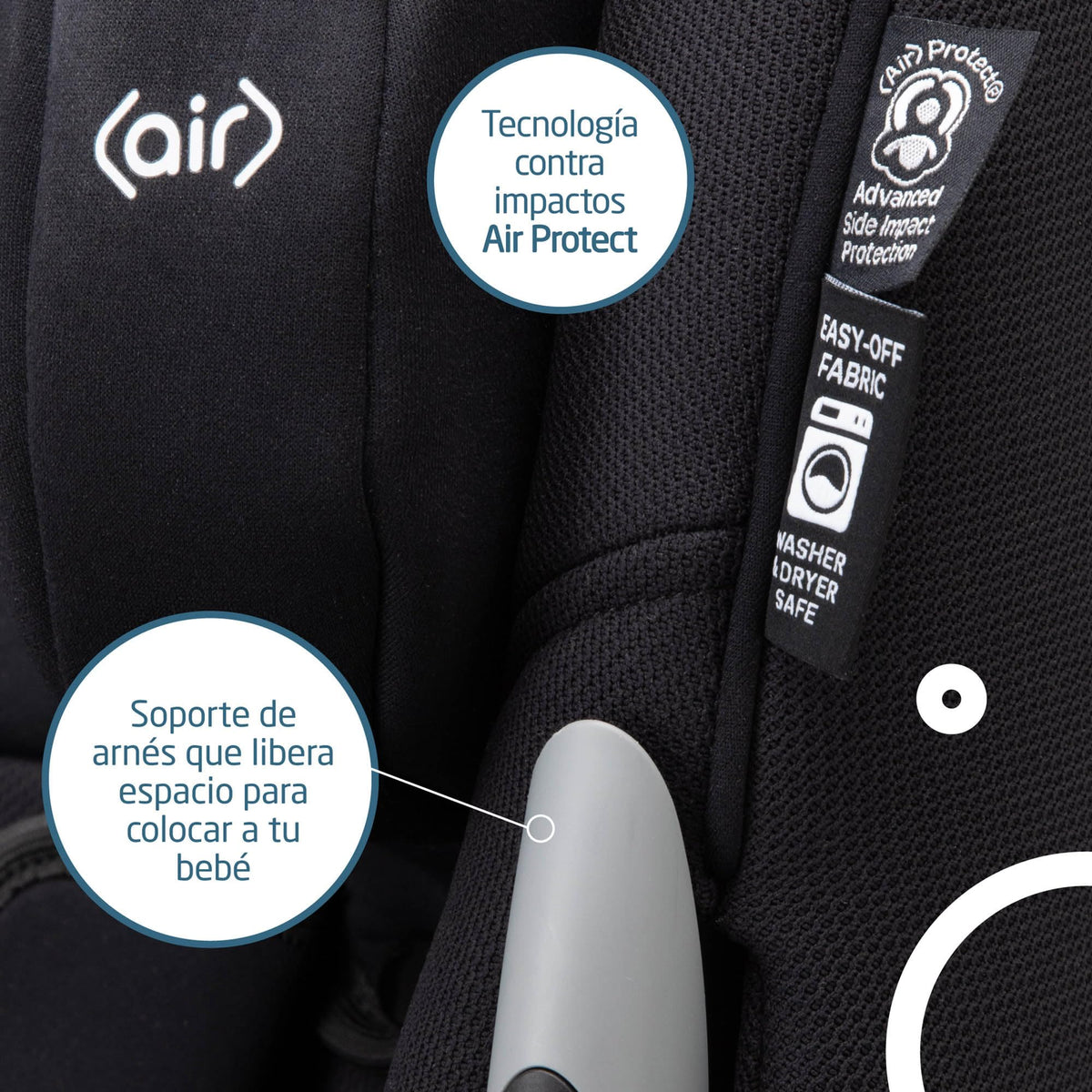2-in-1 Convertible Car Seat Midnight Black M5754