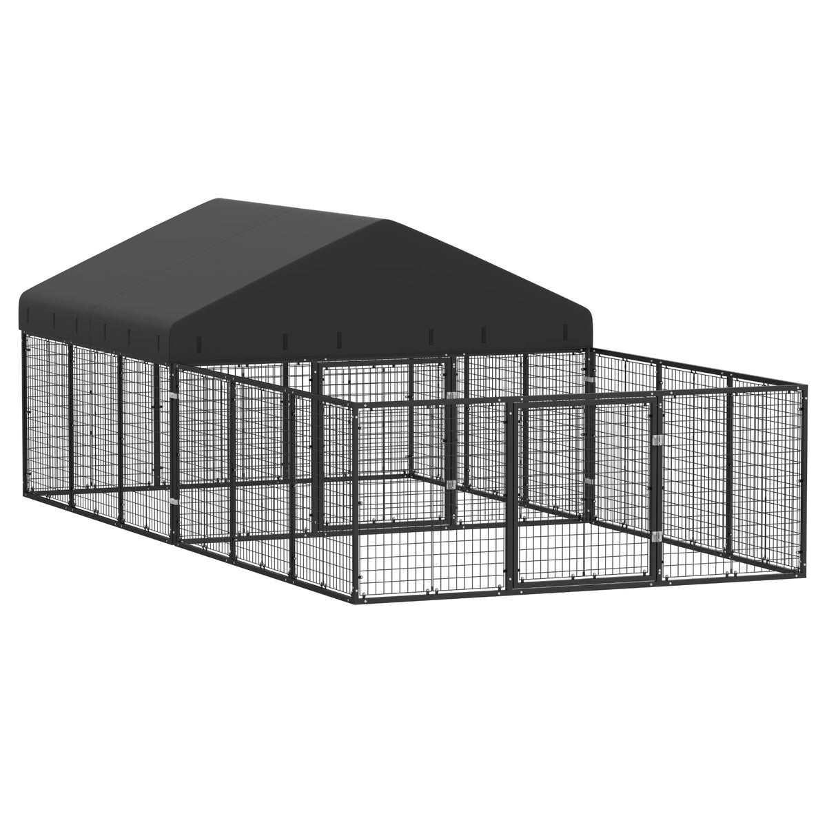 Outdoor Dog Kennel with Dog Fence S663059