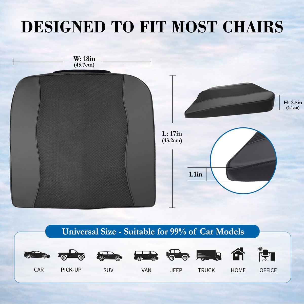 Memory Foam Car Seat Cushion V72566
