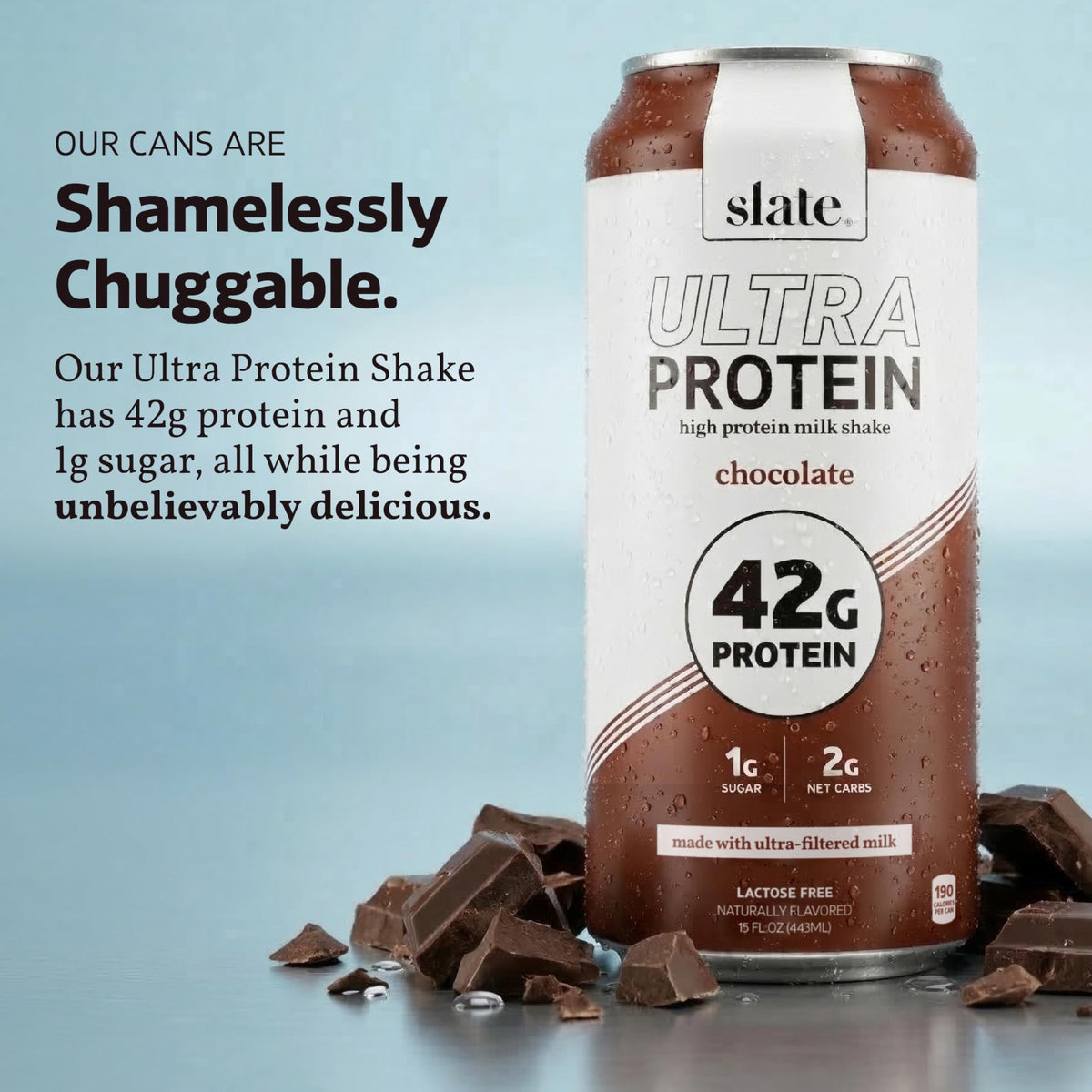 Chocolate Ultra Protein Shake 15 fl oz 12 Cans Y18143