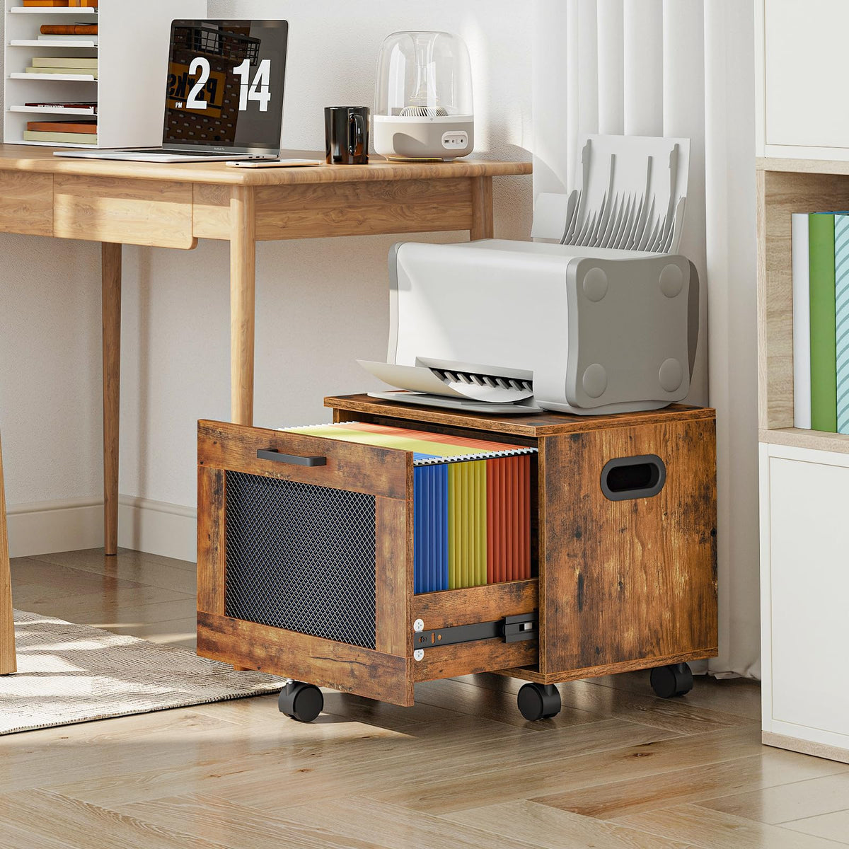 Rolling File Cabinet with Drawer J408643