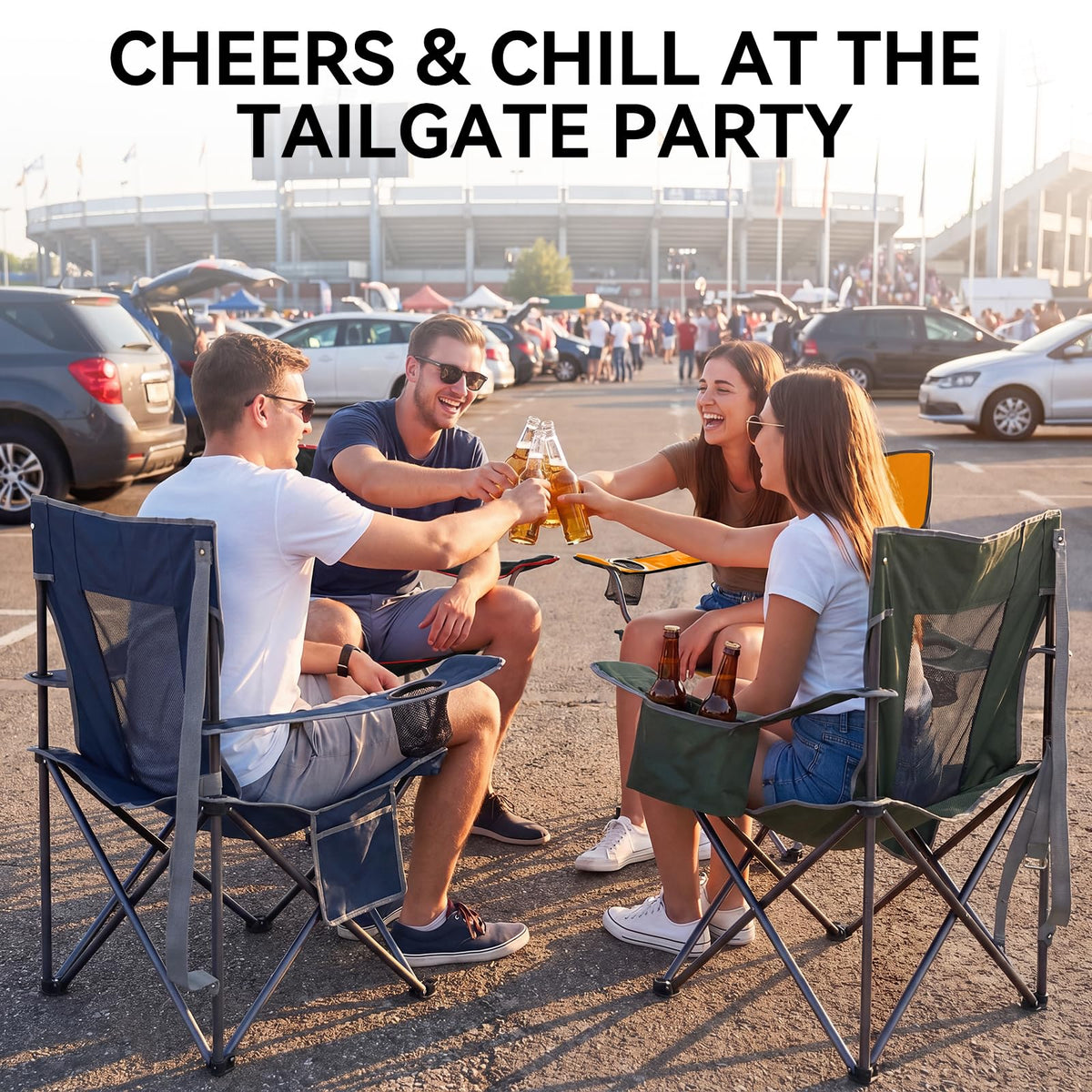 Oversized Folding Camping Chair 2 Pack J7314