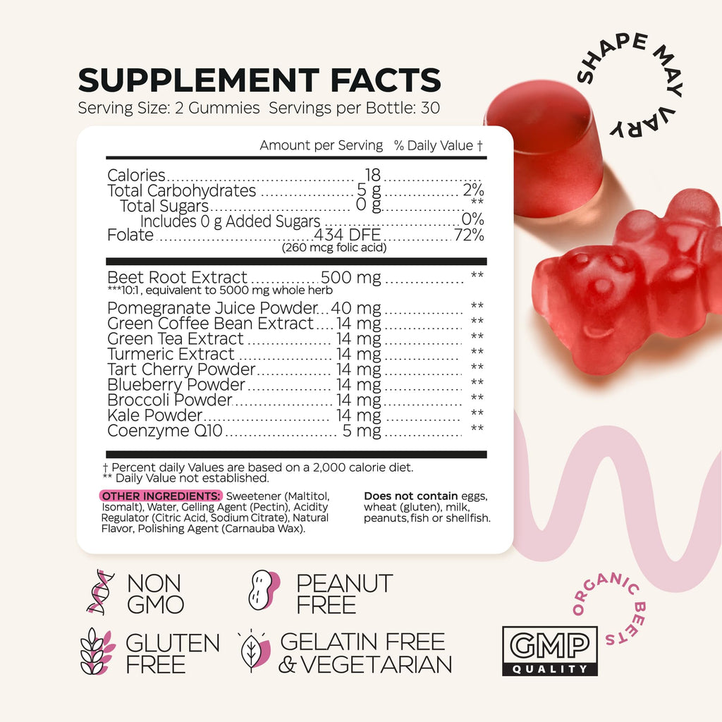 Sugar Free Beet Root Chews 120 Pcs (2 Pack) H196