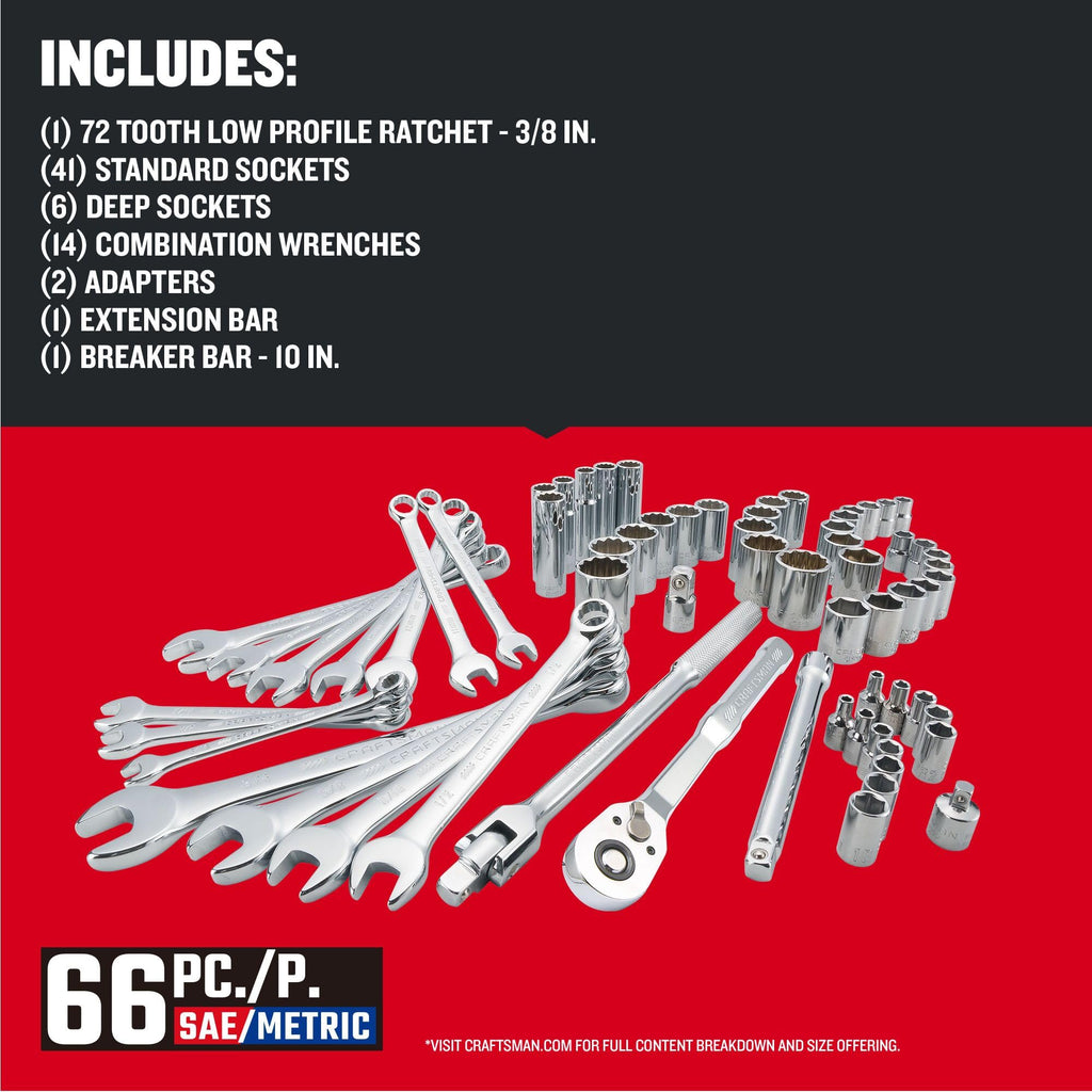 66 Piece Mechanics Tool Set U5825