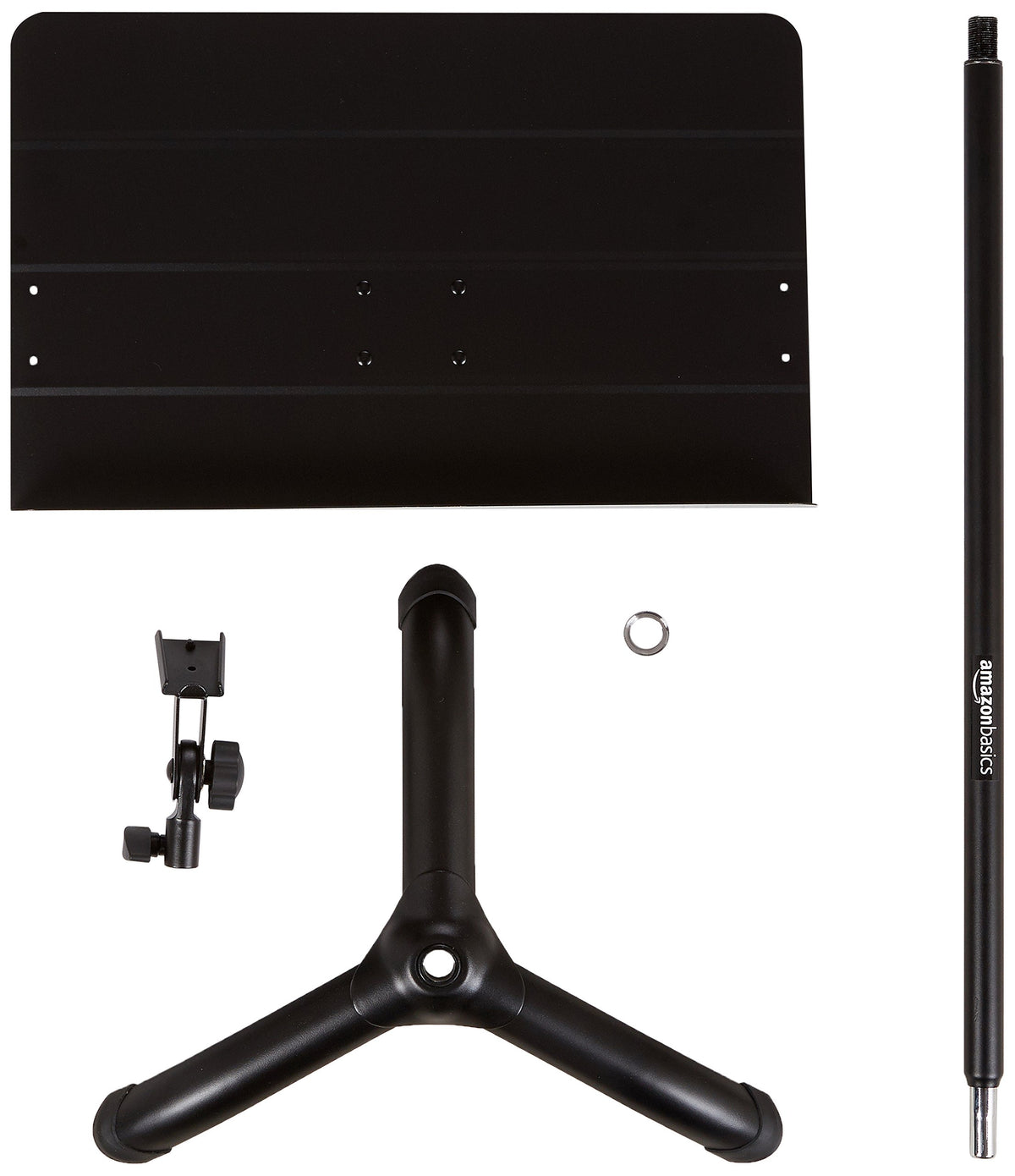 Portable Height Adjustable Black Metal Sheet Music Stand O44824