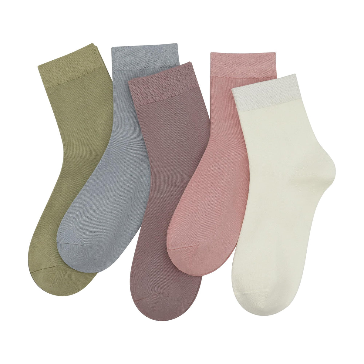 Viscose Bamboo Crew Socks 5 Pairs L7431