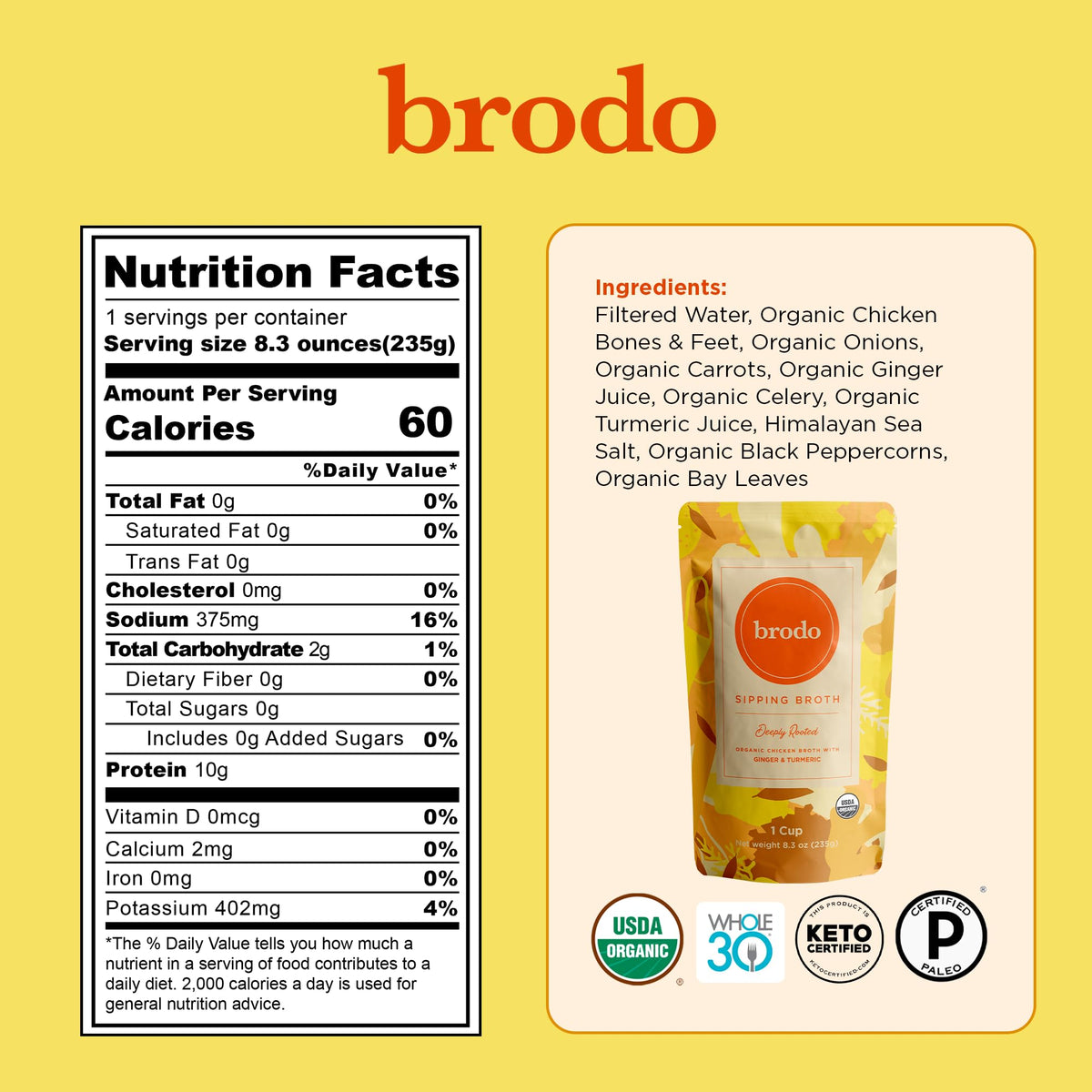 Bone Broth Single-Serve and 25 oz Classic Packs J878651