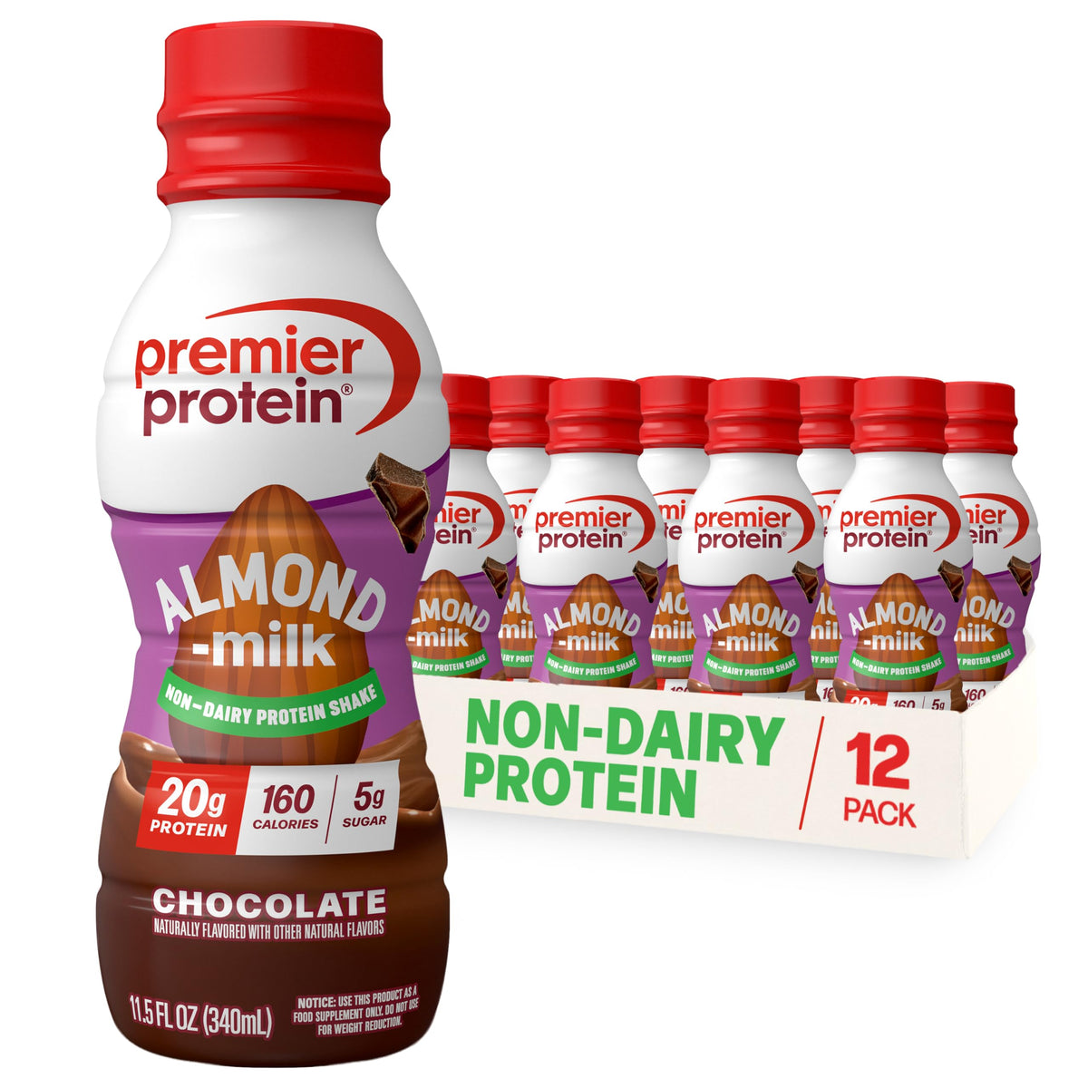 Chocolate Almondmilk Protein Shake 12 Pack Q8295