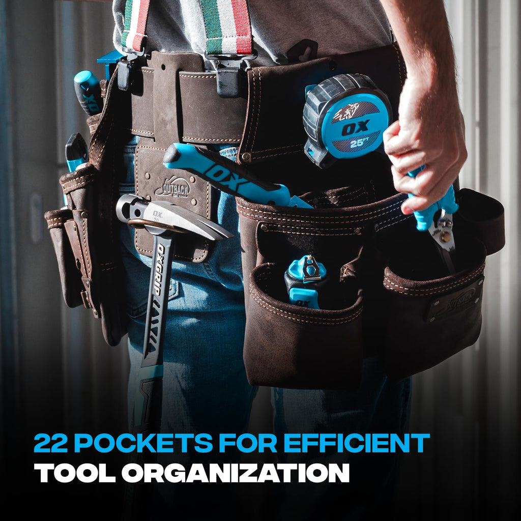 Leather Tool Belt with Suspenders Size L N980