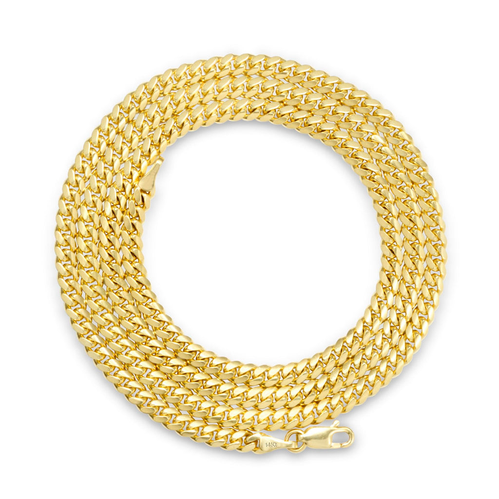 14k Yellow Gold Cuban Link Chain Necklace M5727