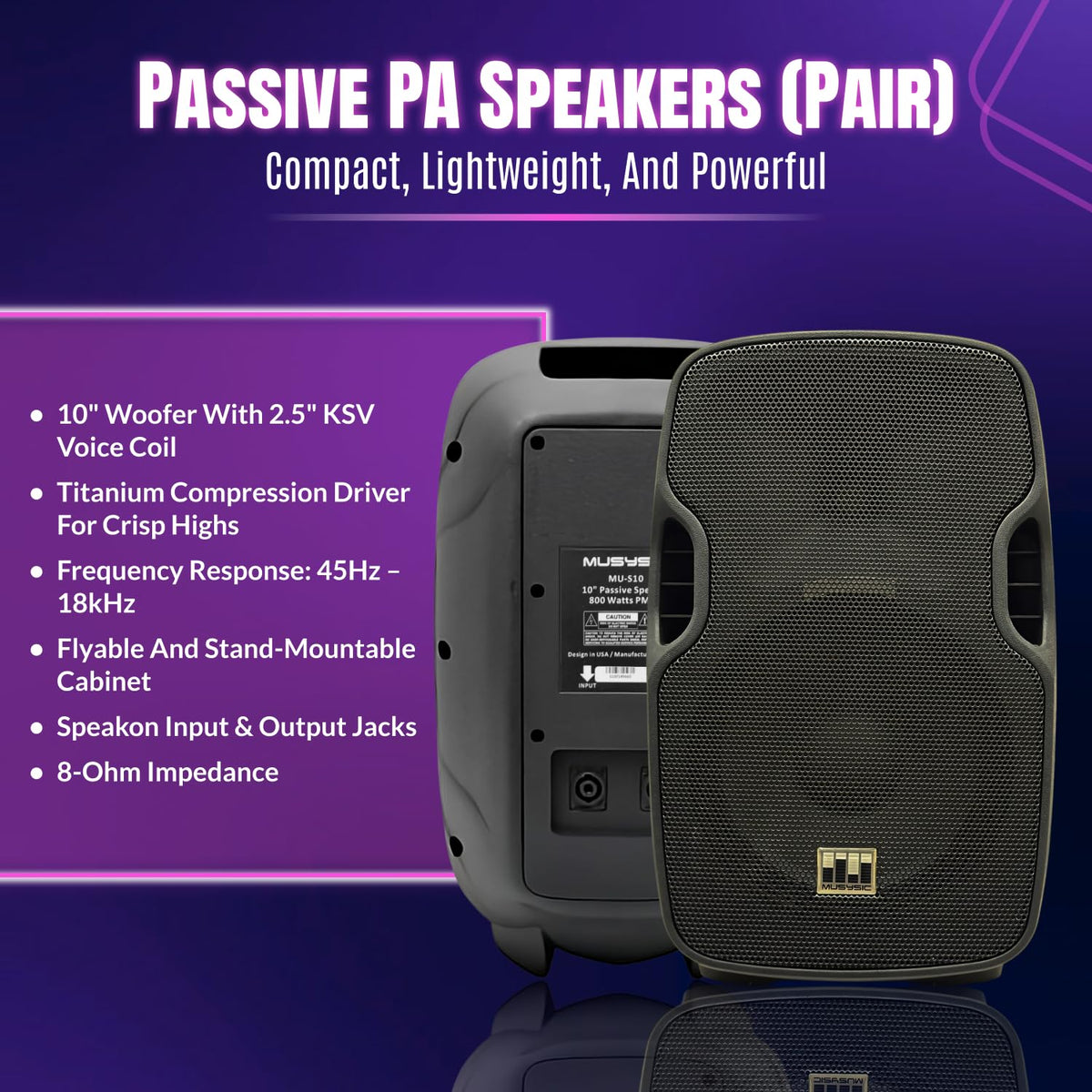 10" UHF PA System with Wireless Microphone G2346
