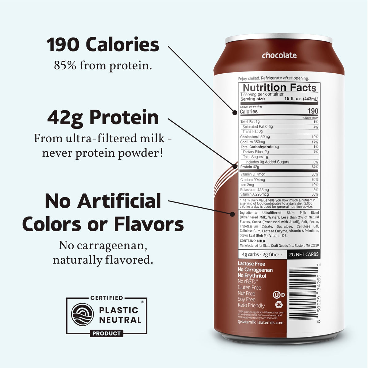 Chocolate Ultra Protein Shake 15 fl oz 12 Cans Y18143