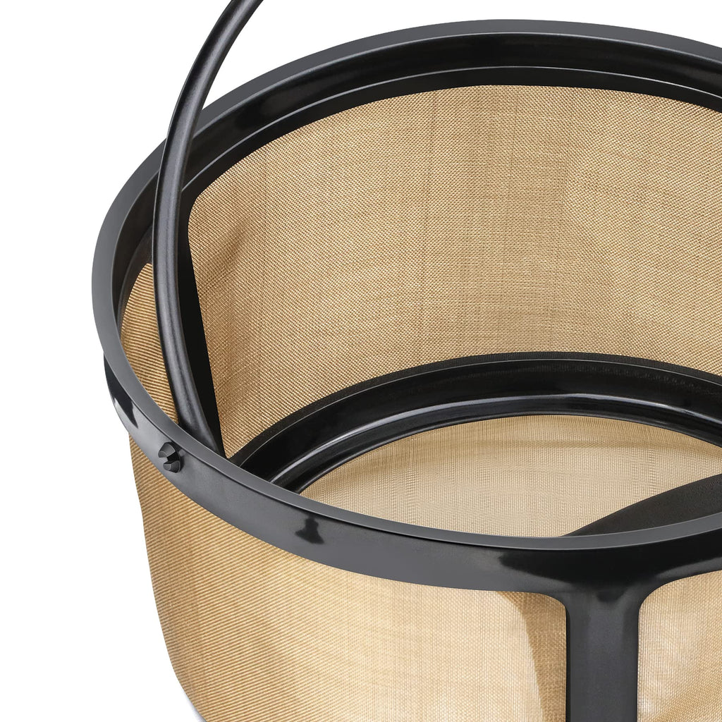 8-12 Cup Reusable Gold Mesh Coffee Filter A836116