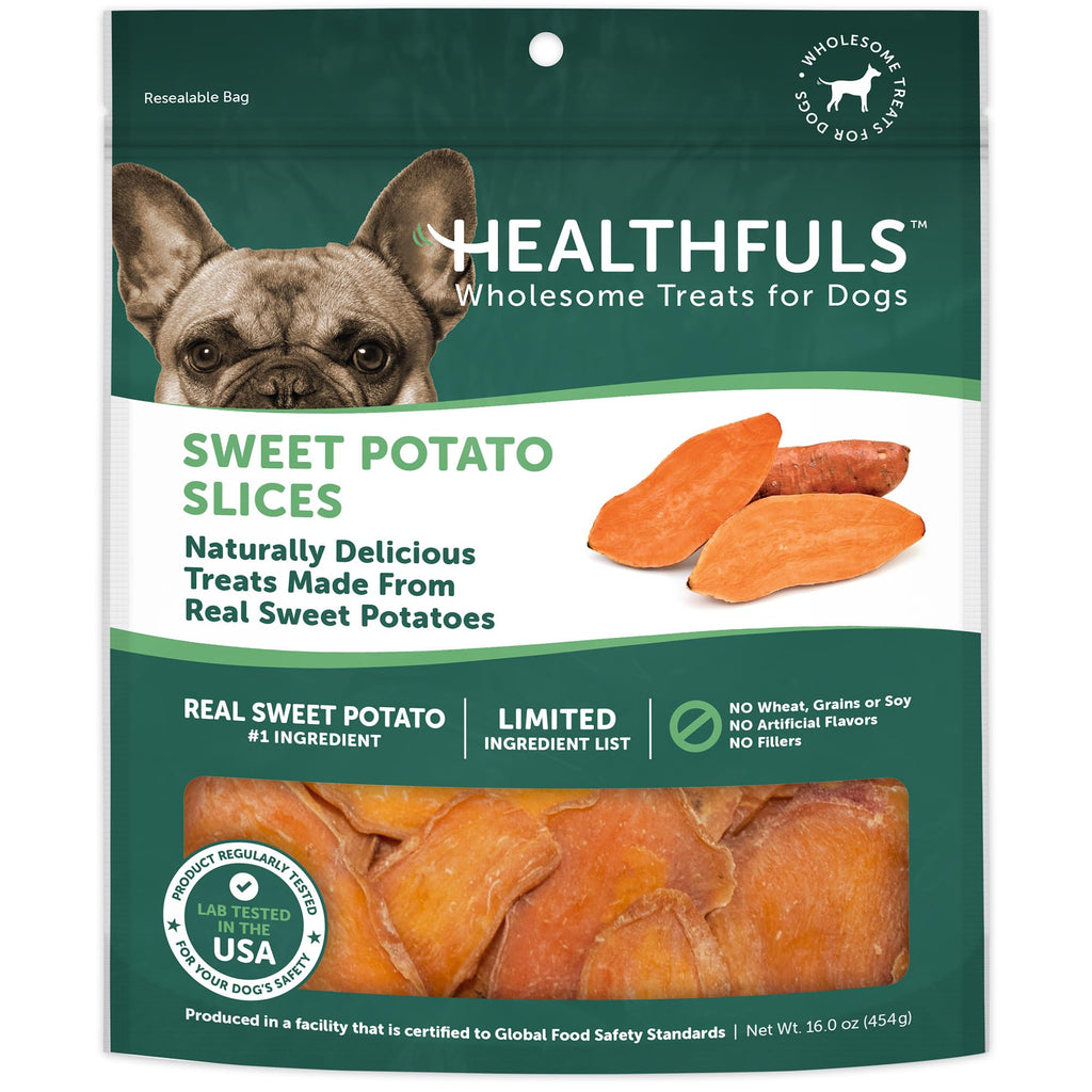 Dried Sweet Potato Slices Dog Treats 16 oz Q4945