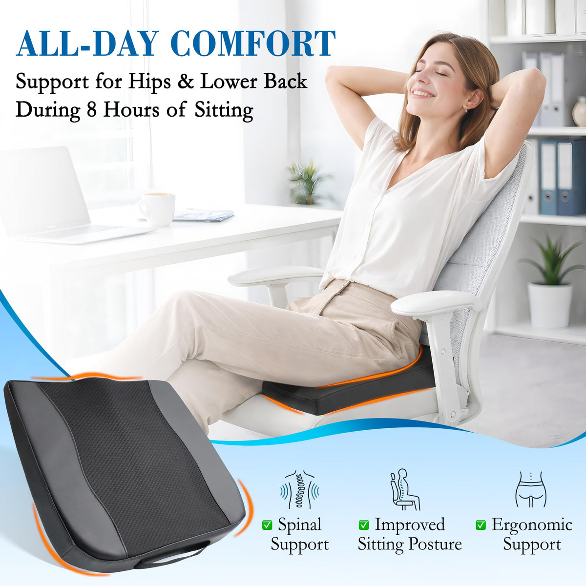Memory Foam Car Seat Cushion V72566