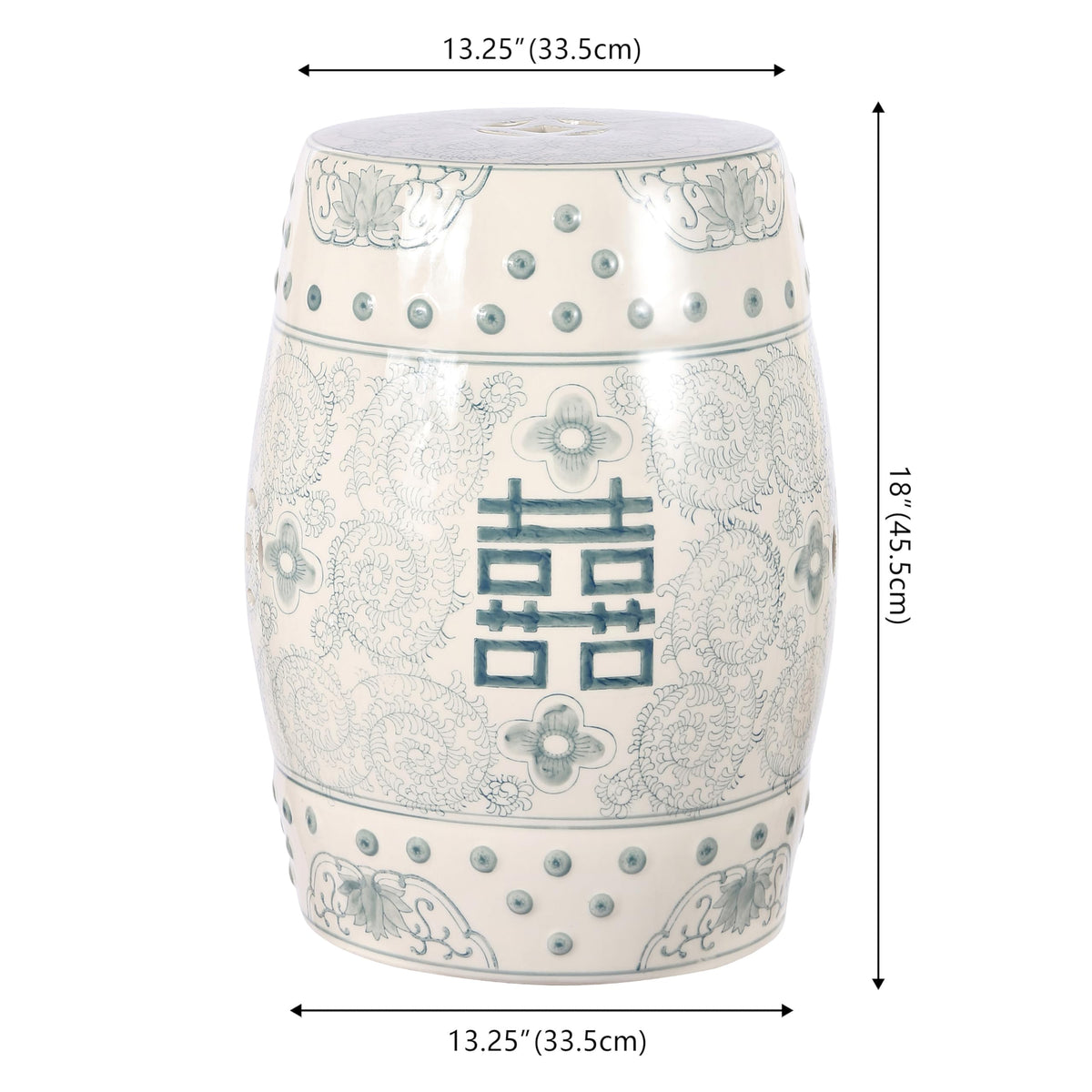Ceramic Garden Stool 18" Table B41261